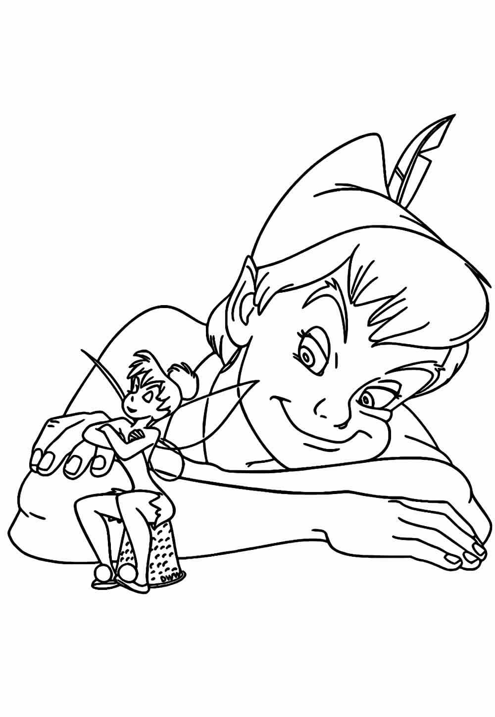 Desenho de Peter Pan para colorir