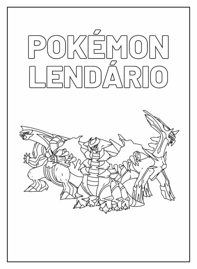 Imagem Educativa de Pokémon para colorir