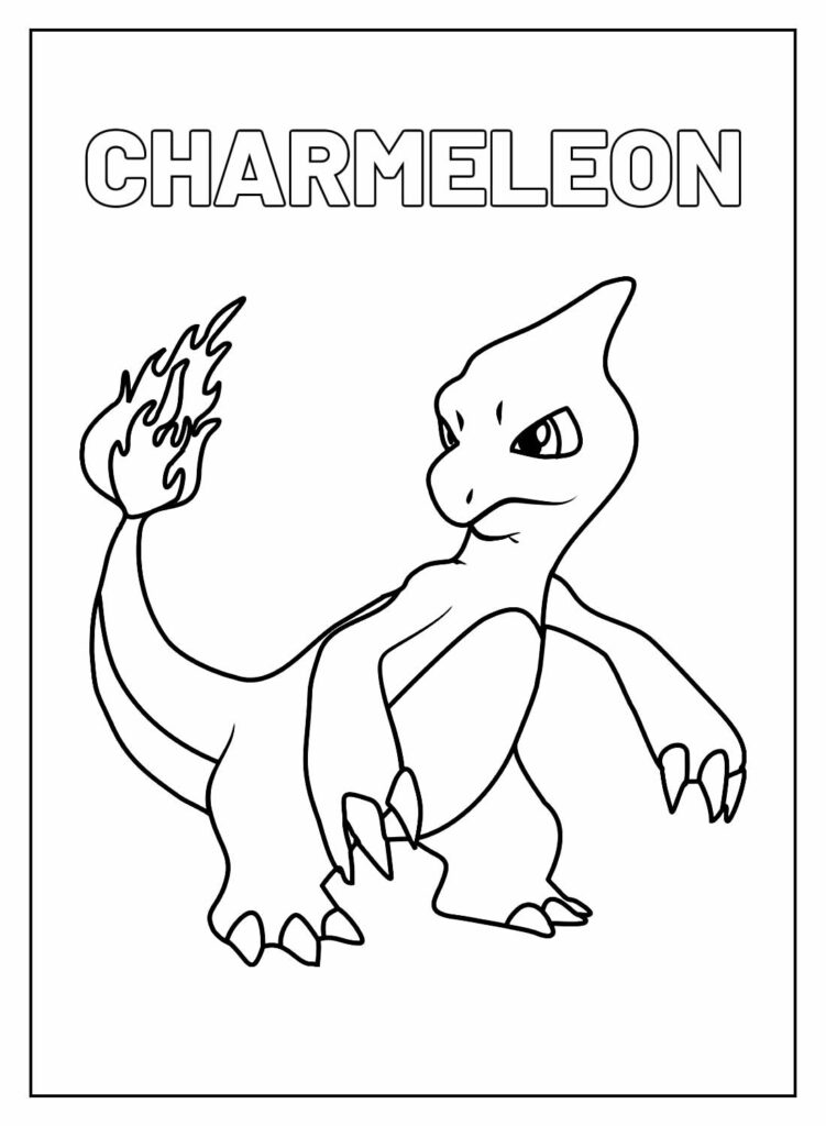 Como Desenhar e Colorir CHARMANDER POKEMON – Pintar e Aprender