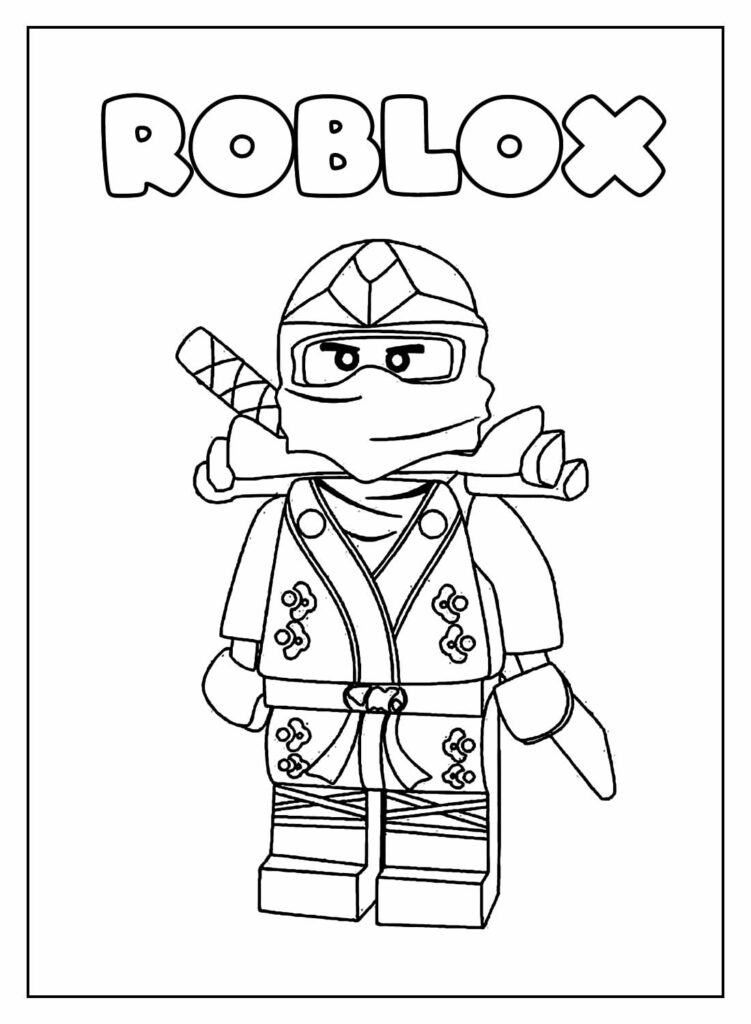 Desenho para colorir de Roblox