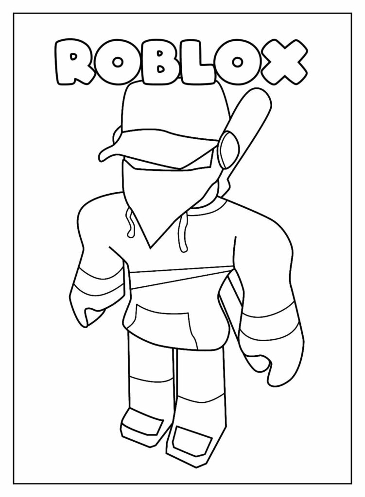 Desenhos Educativos de Roblox para colorir - Bora Colorir