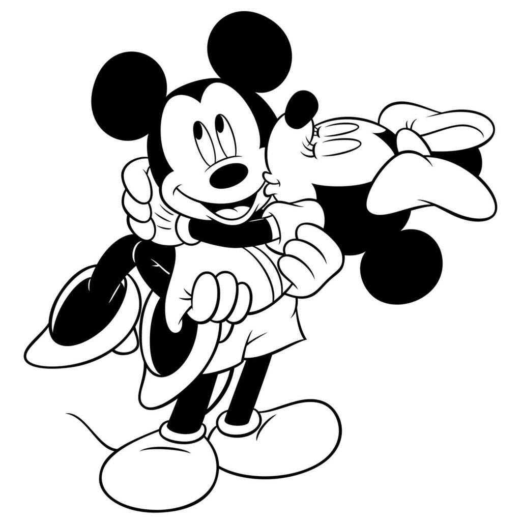 Desenhos do Mickey e da Minnie