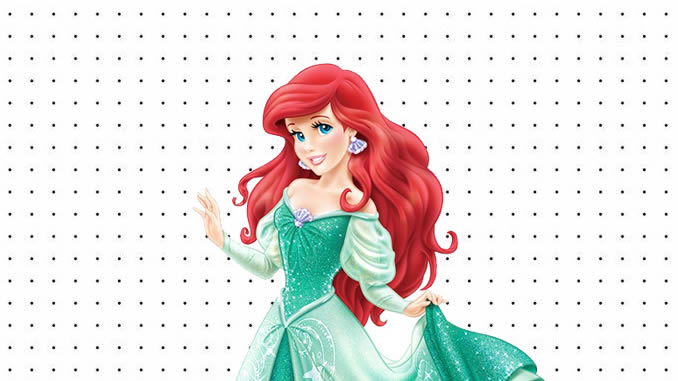 Desenhos da Princesa Ariel para colorir