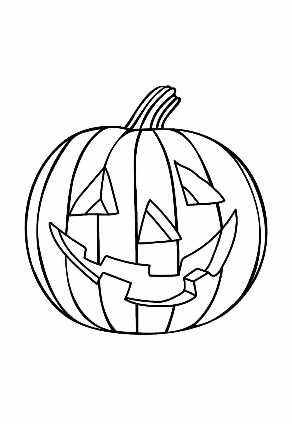 Desenho de Abóbora de Halloween