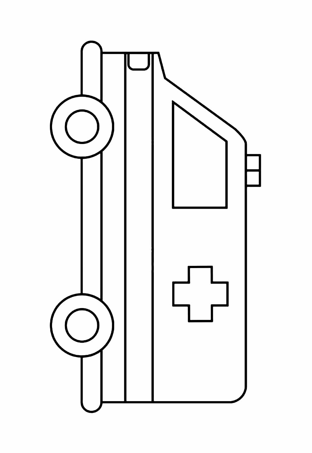 Desenho Ambulância Colorir