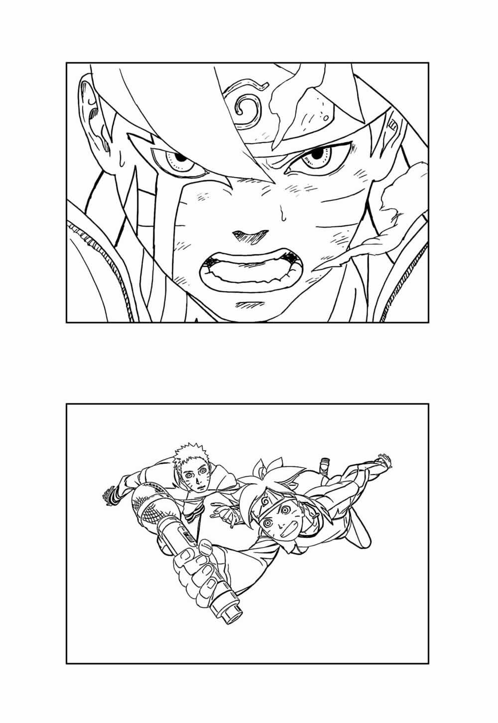Desenhos do Boruto para colorir
