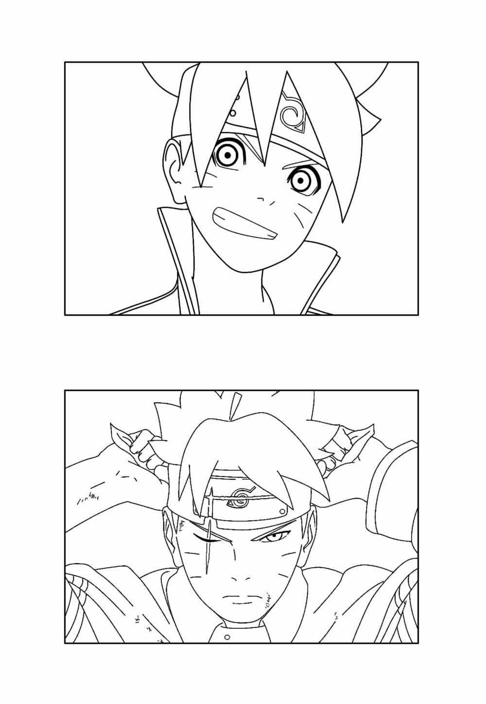 Desenhos do Boruto para colorir