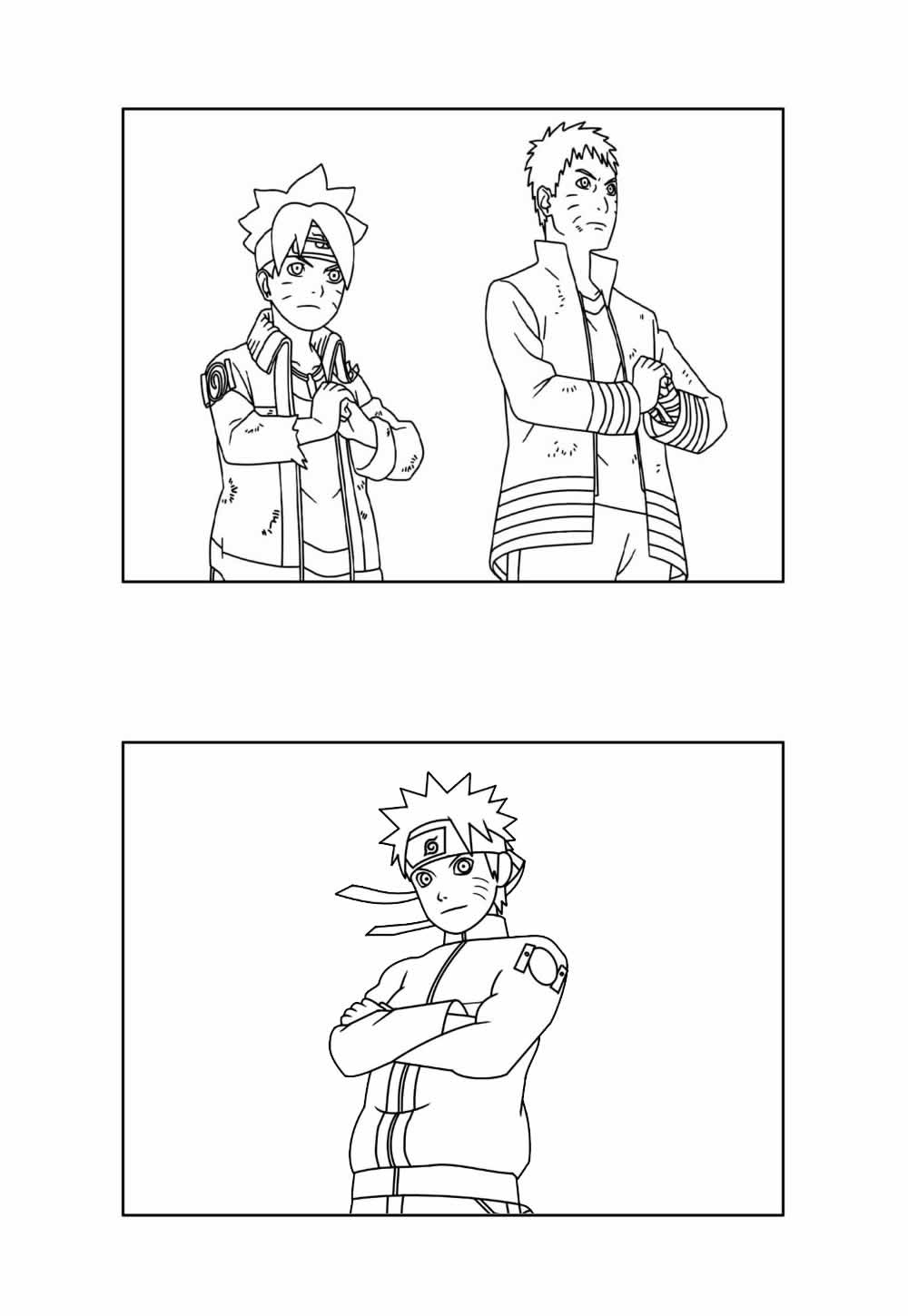 Desenhos do Boruto para pintar
