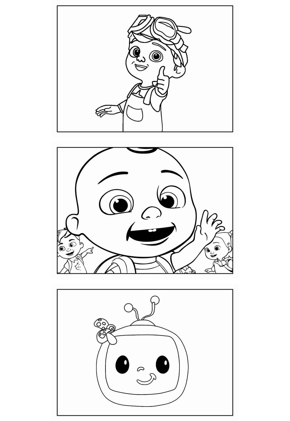 Cocomelon para colorir