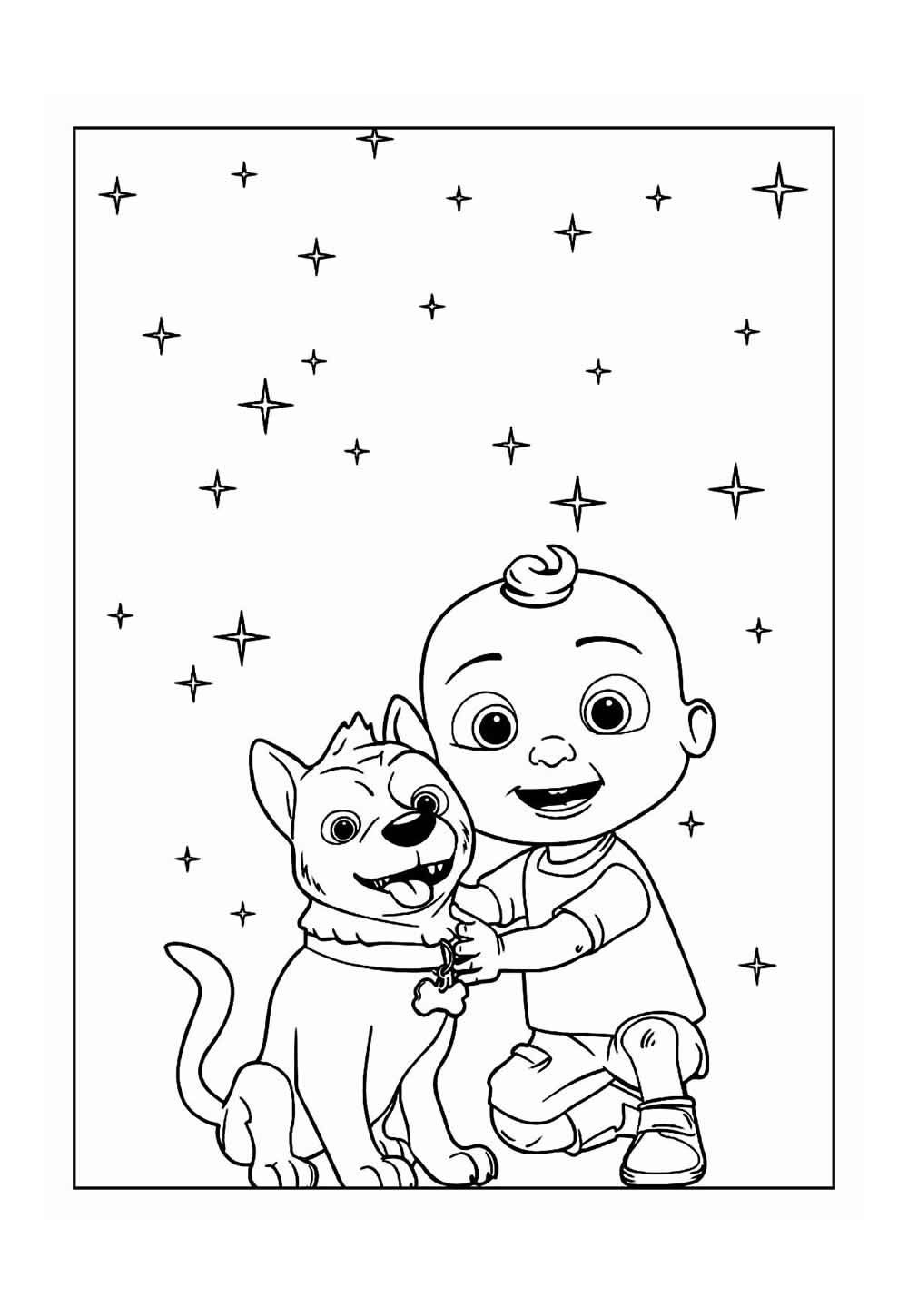 Desenhos de Cocomelon para colorir