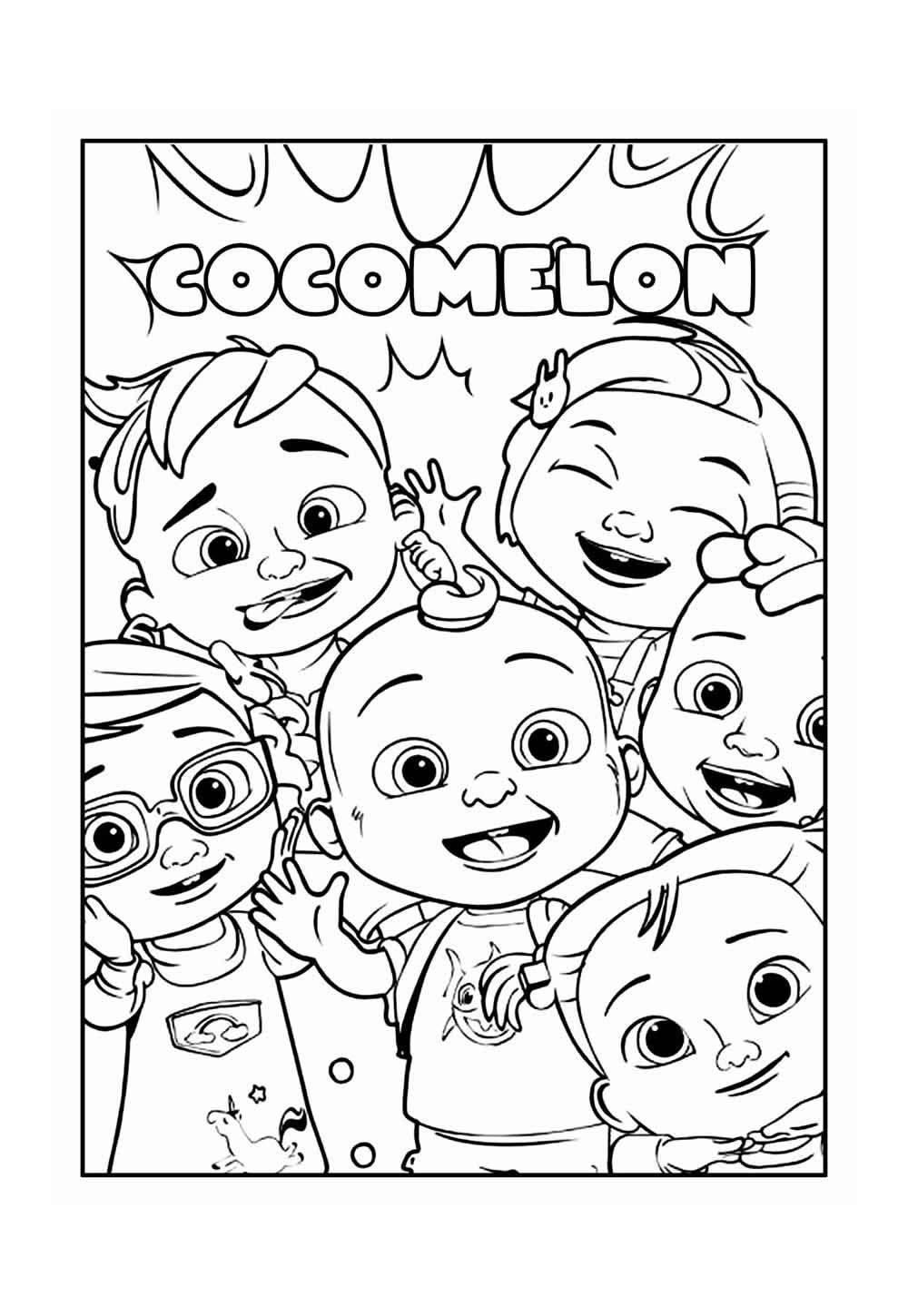 Desenho de Cocomelon para colorir