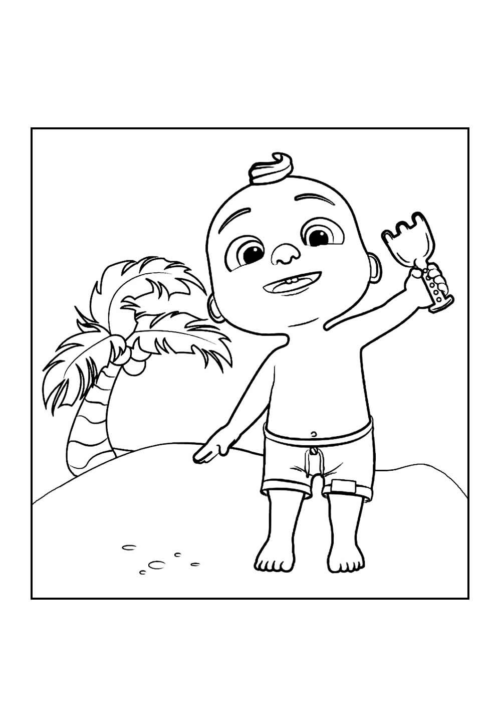 Desenho de Cocomelon para colorir