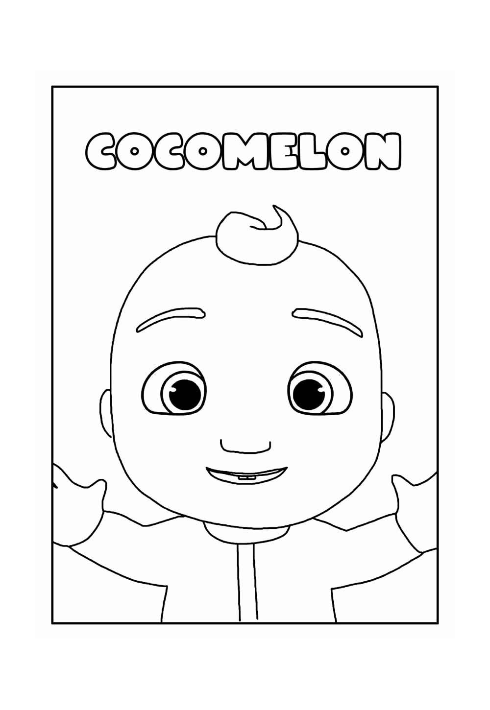 Modelo de Cocomelon para colorir