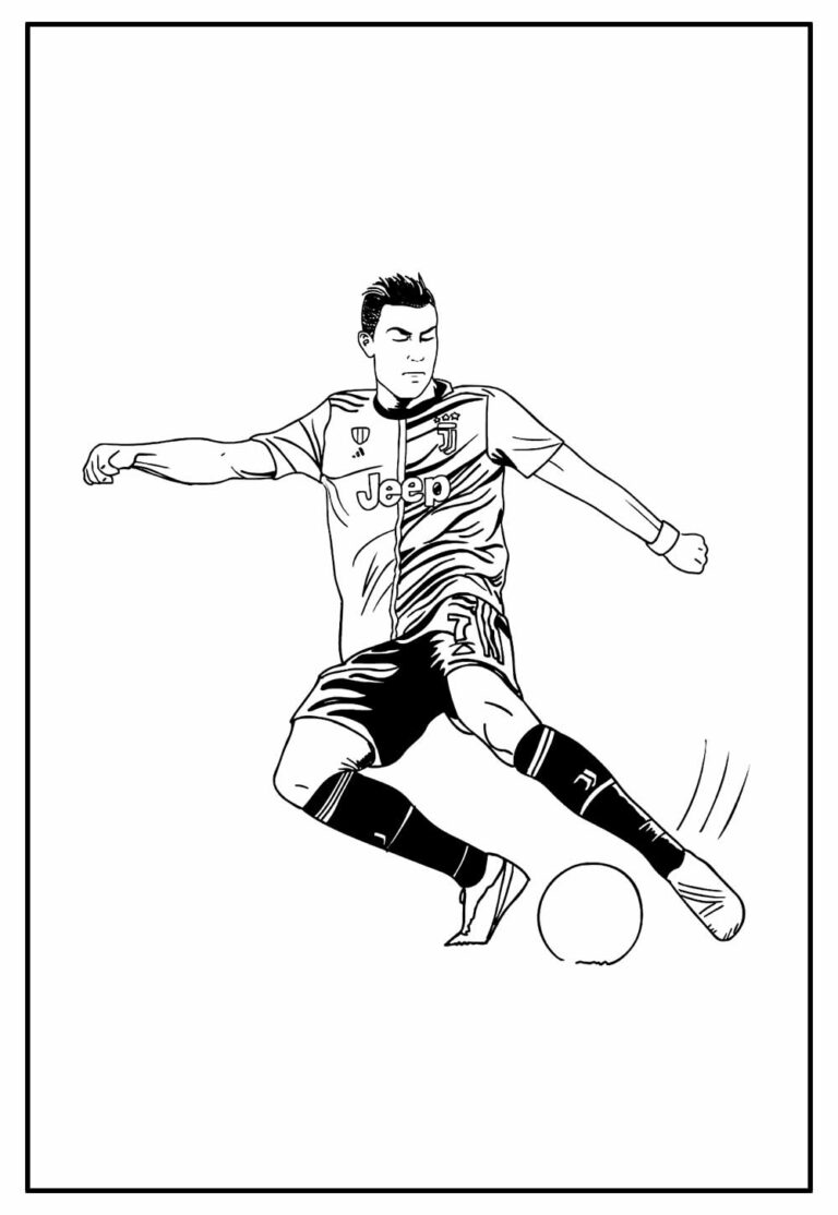 Desenhos De Cristiano Ronaldo Para Colorir Bora Colorir