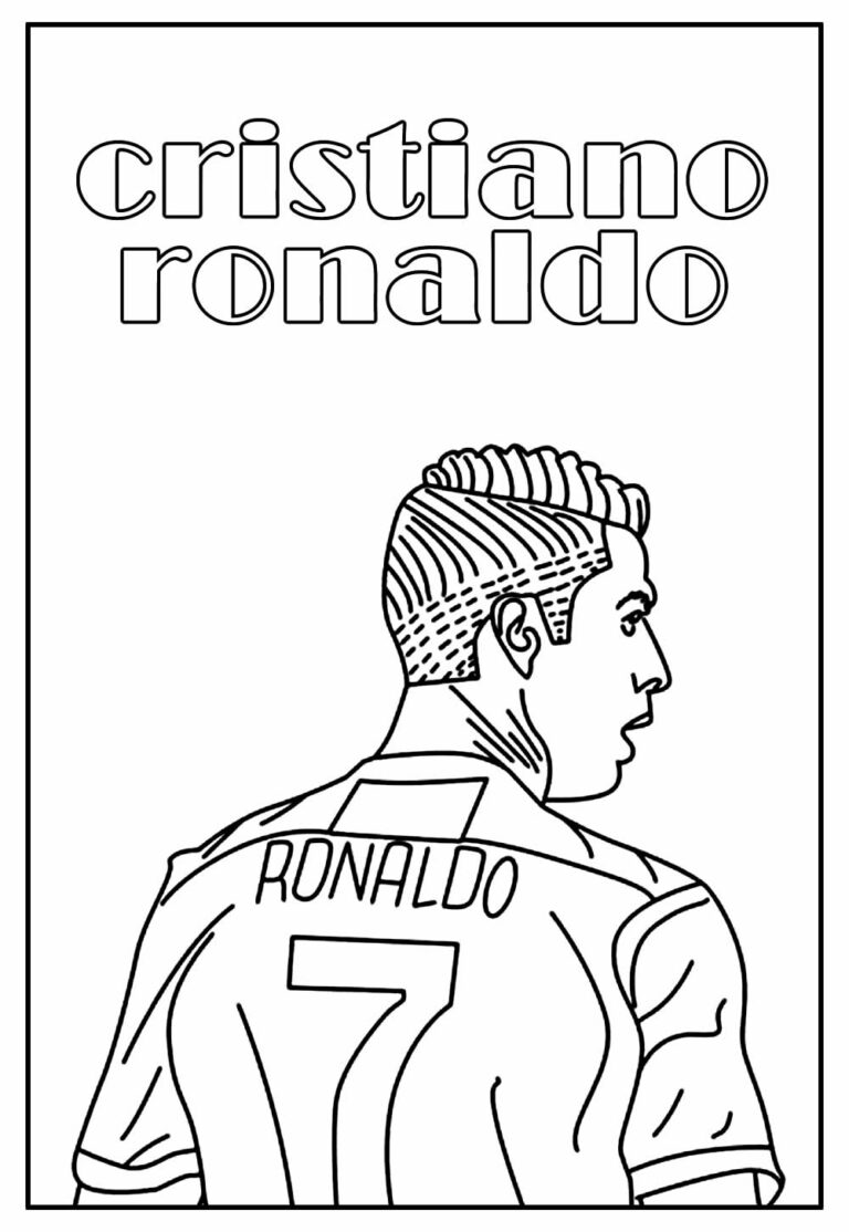 Desenhos De Cristiano Ronaldo Para Colorir Bora Colorir