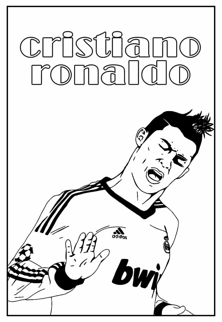 Desenhos De Cristiano Ronaldo Para Colorir Bora Colorir