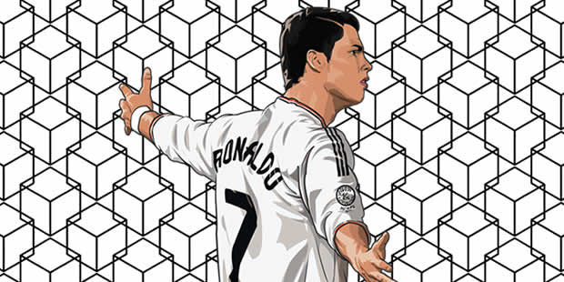 Desenho do Cristiano Ronaldo