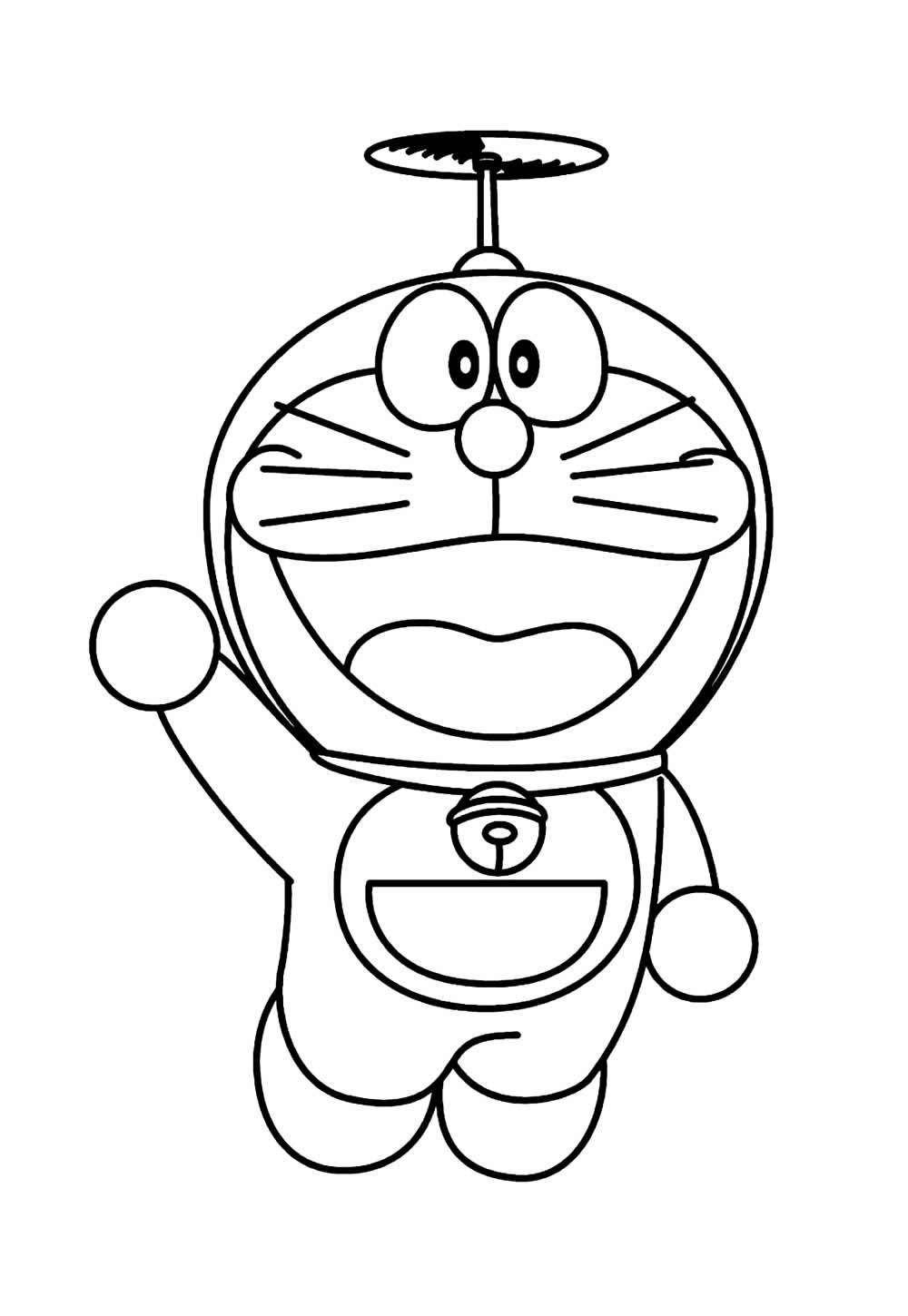 Desenho de Doraemon para pintar