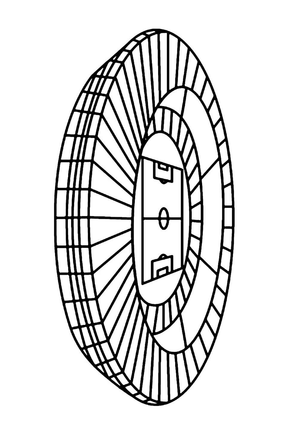 Desenho do Maracanã para colorir