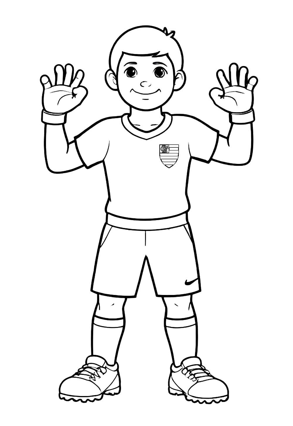 Desenho do Flamengo para colorir e pintar