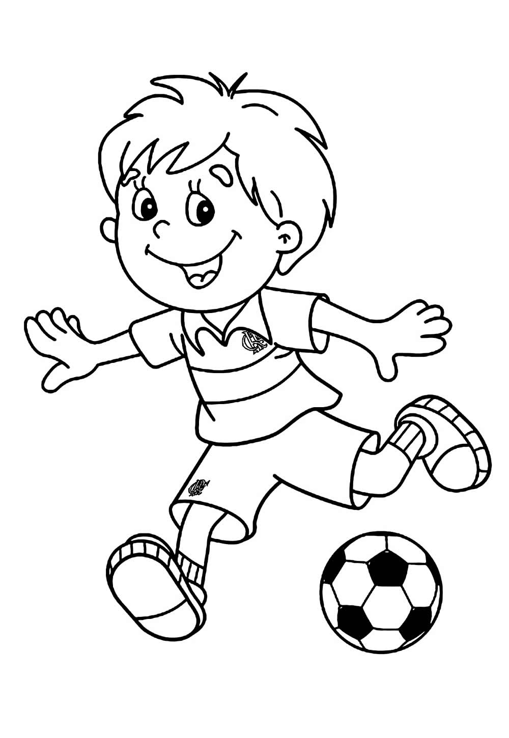 Desenhos do Flamengo para colorir e pintar
