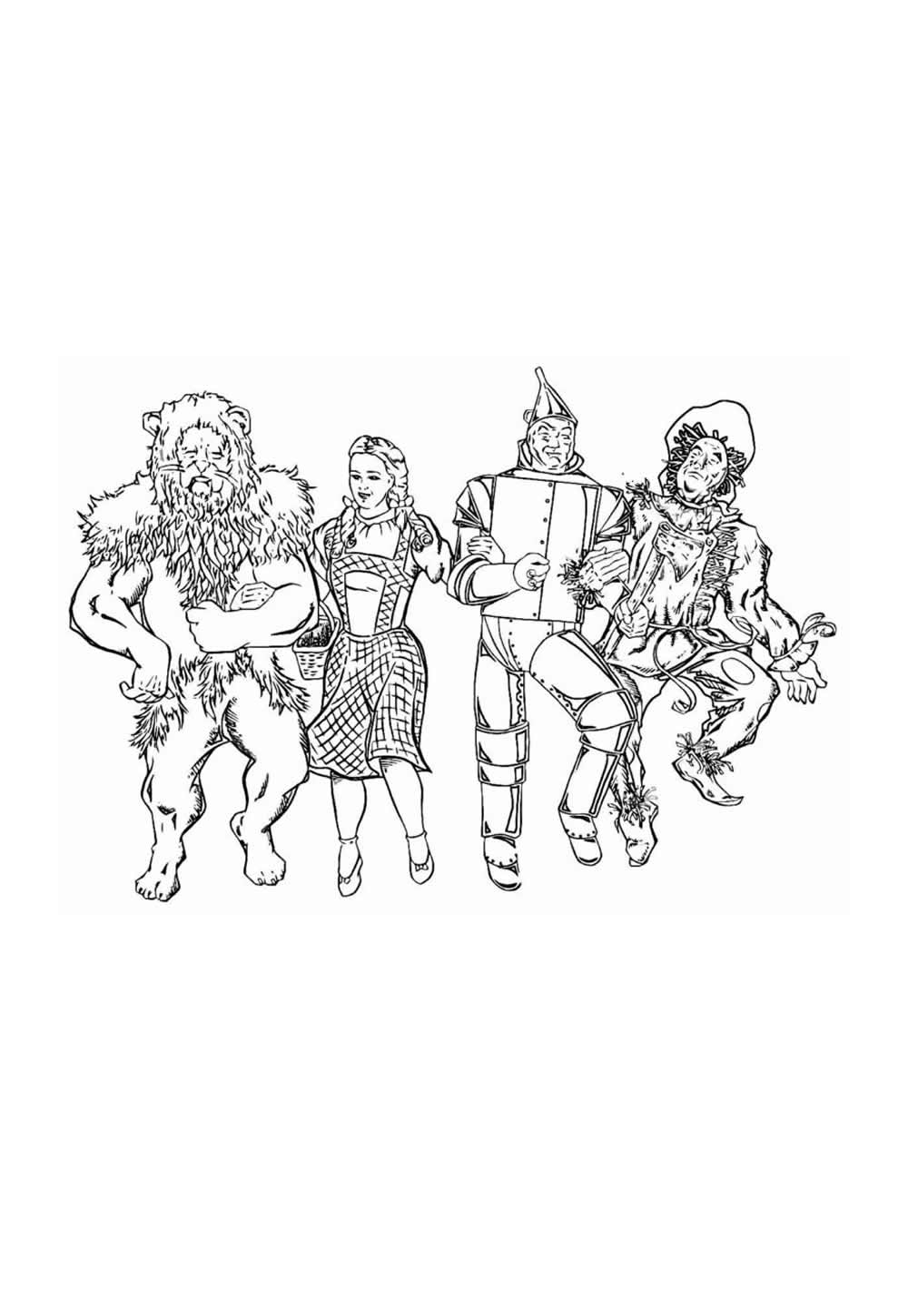Desenho do Mágico de Oz para colorir