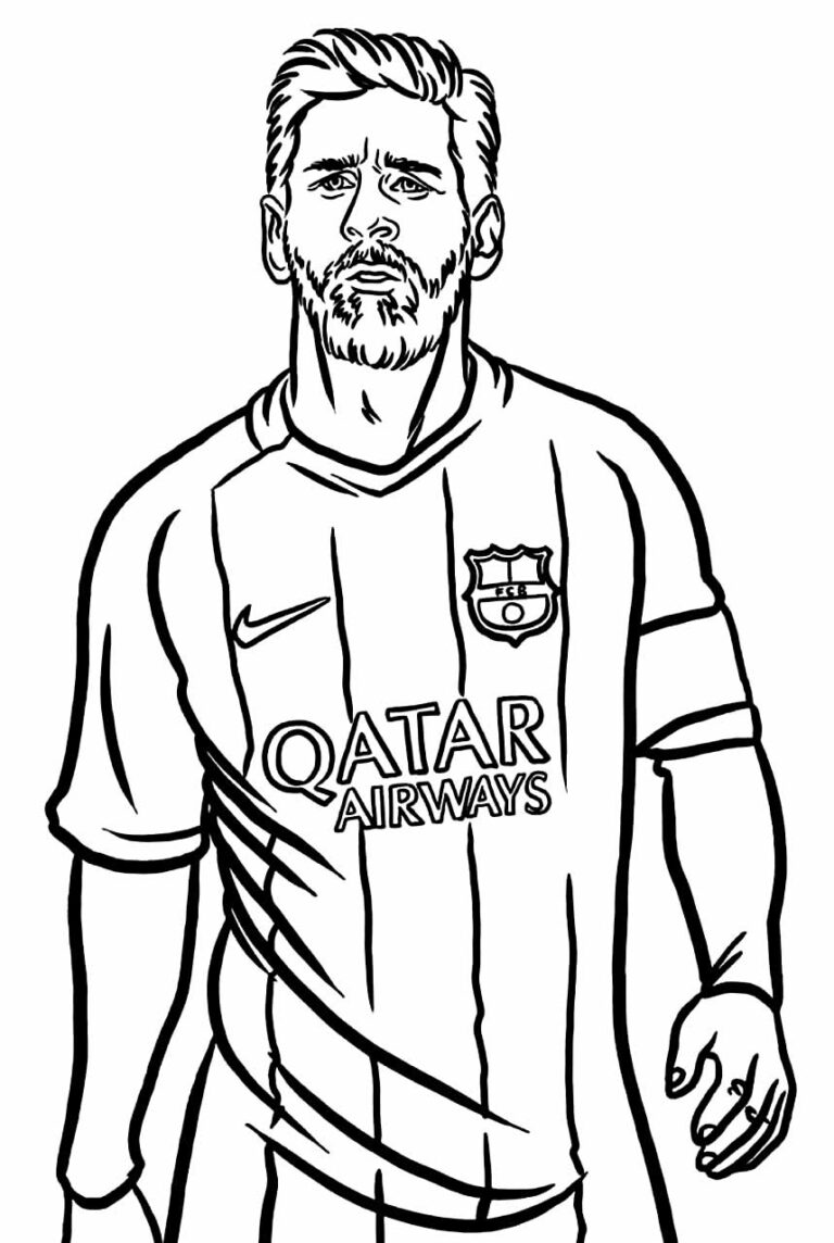 Desenhos De Messi Para Colorir Bora Colorir