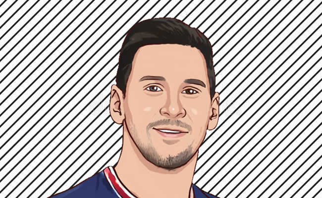 Desenhos de Messi para colorir