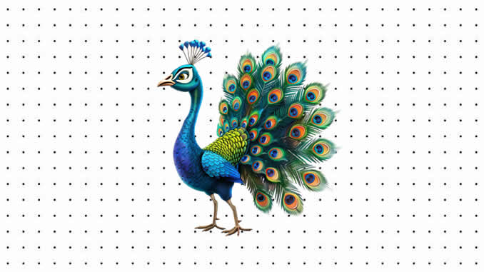 Desenho de Pavão para colorir