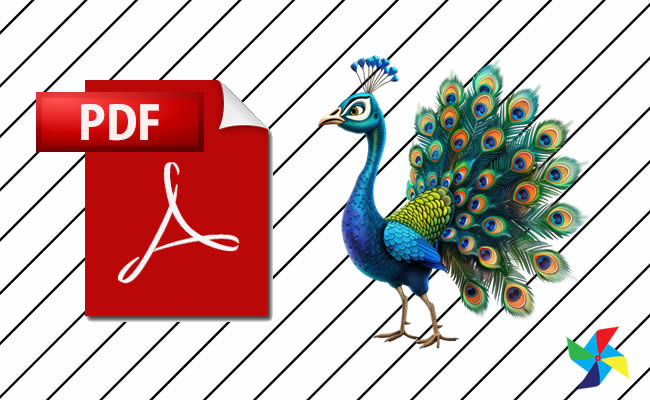 Desenhos de Pavão para imprimir em PDF