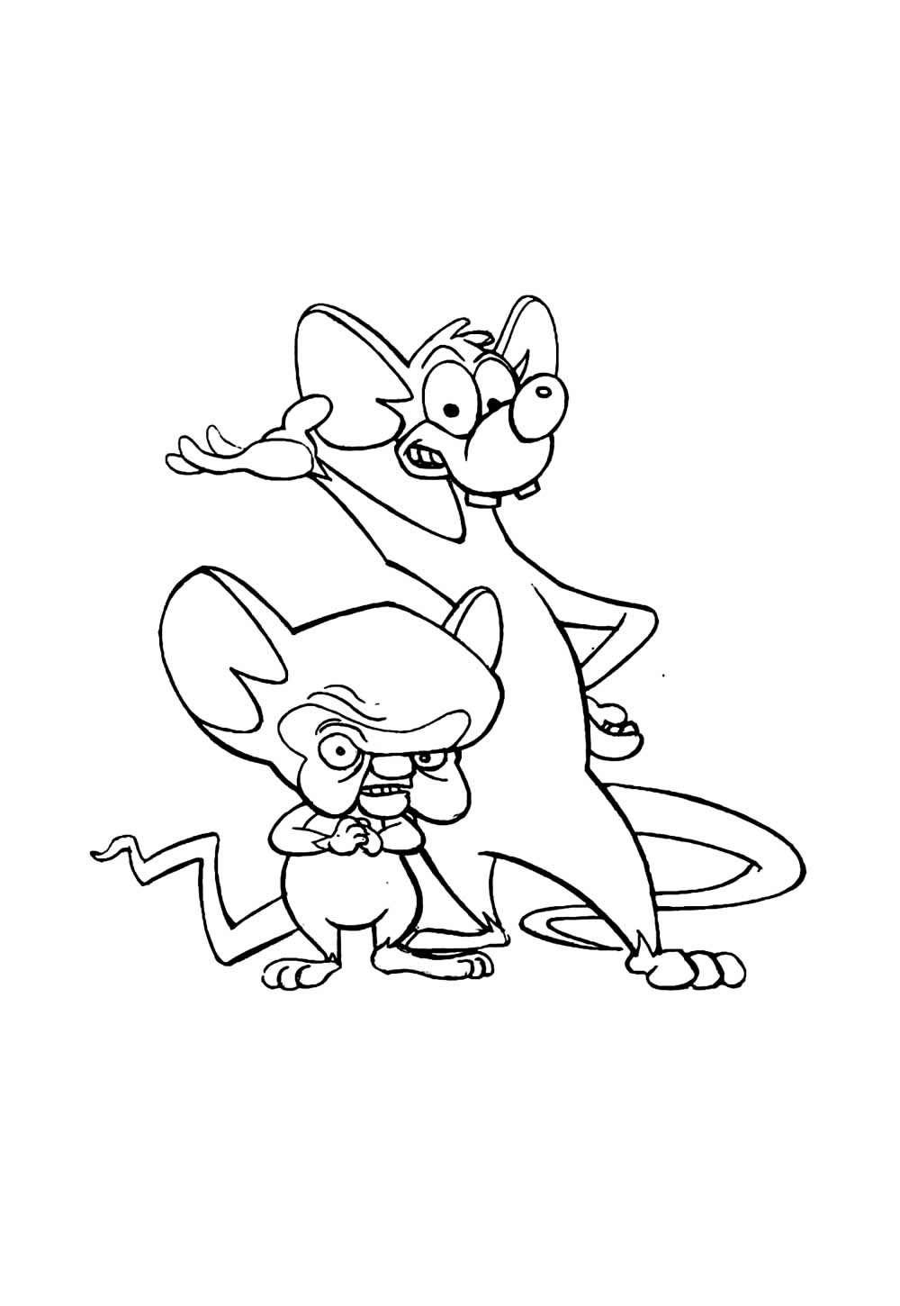 Desenho de Pinky e Cérebro