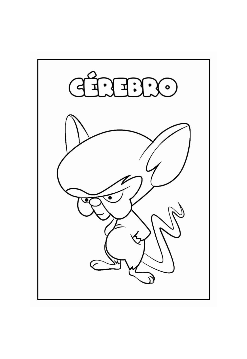 Desenho de Cérebro para colorir