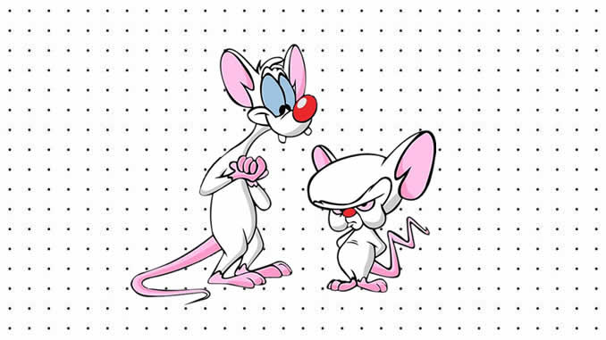 Desenhos de Pinky e Cérebro para colorir