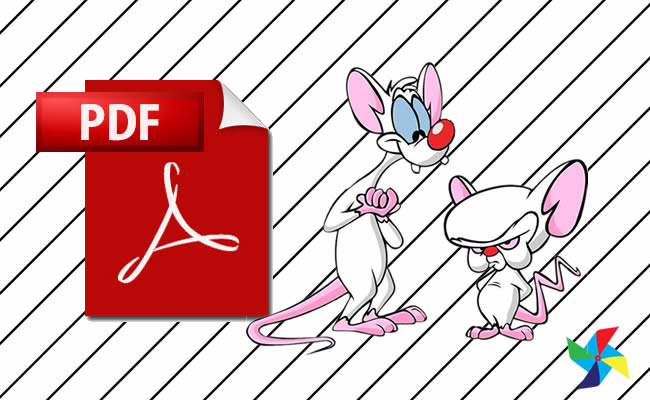 Desenhos de Pinky e Cérebro em PDF