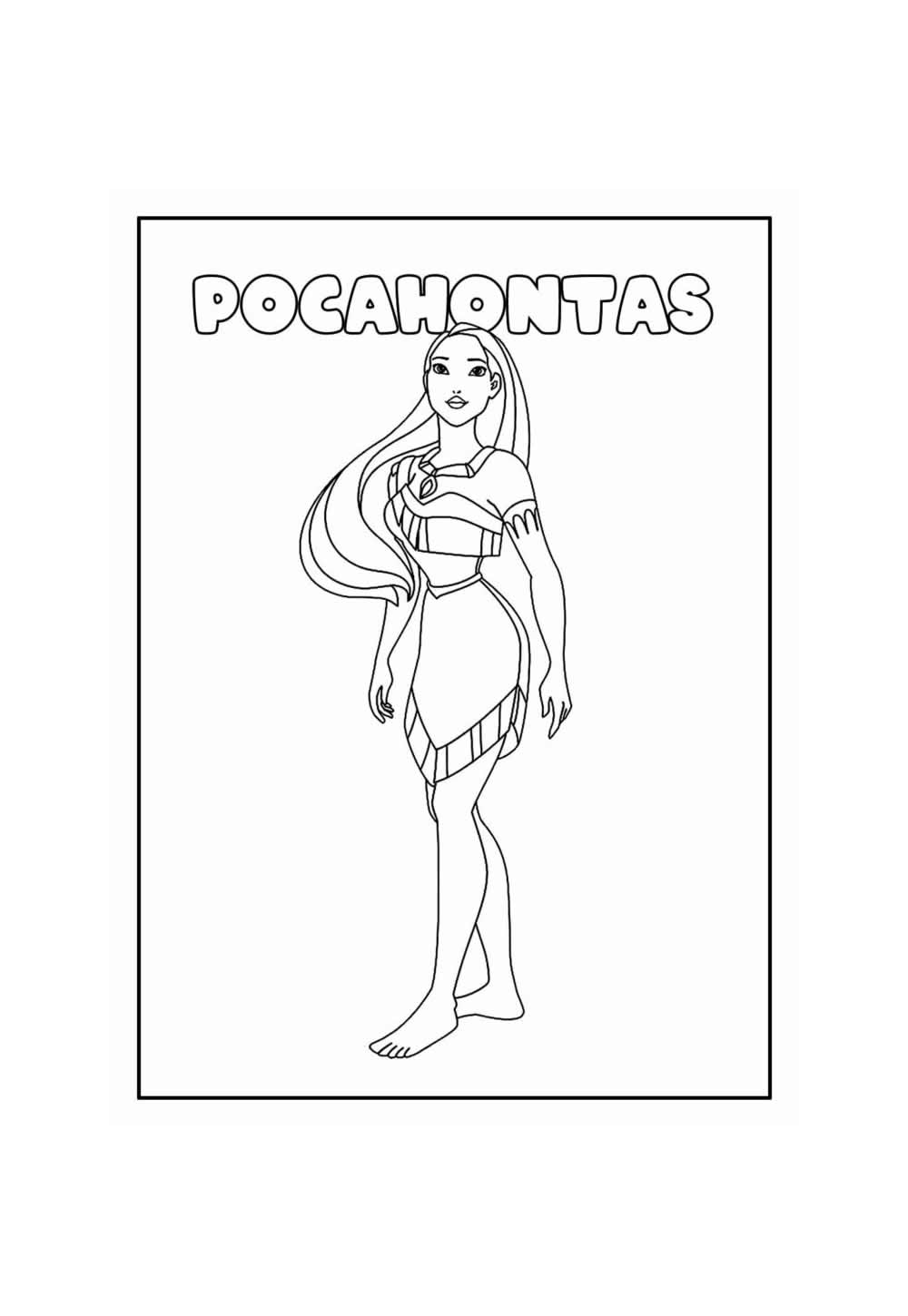 Desenho de Pocahontas