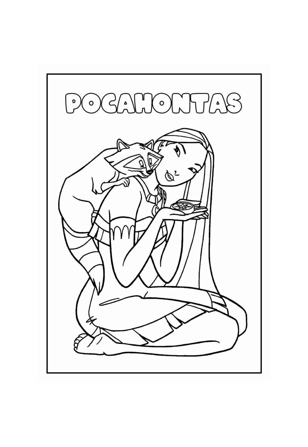 Desenhos Educativos de Pocahontas