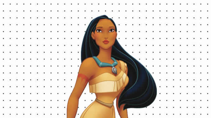 Desenhos de Pocahontas para colorir
