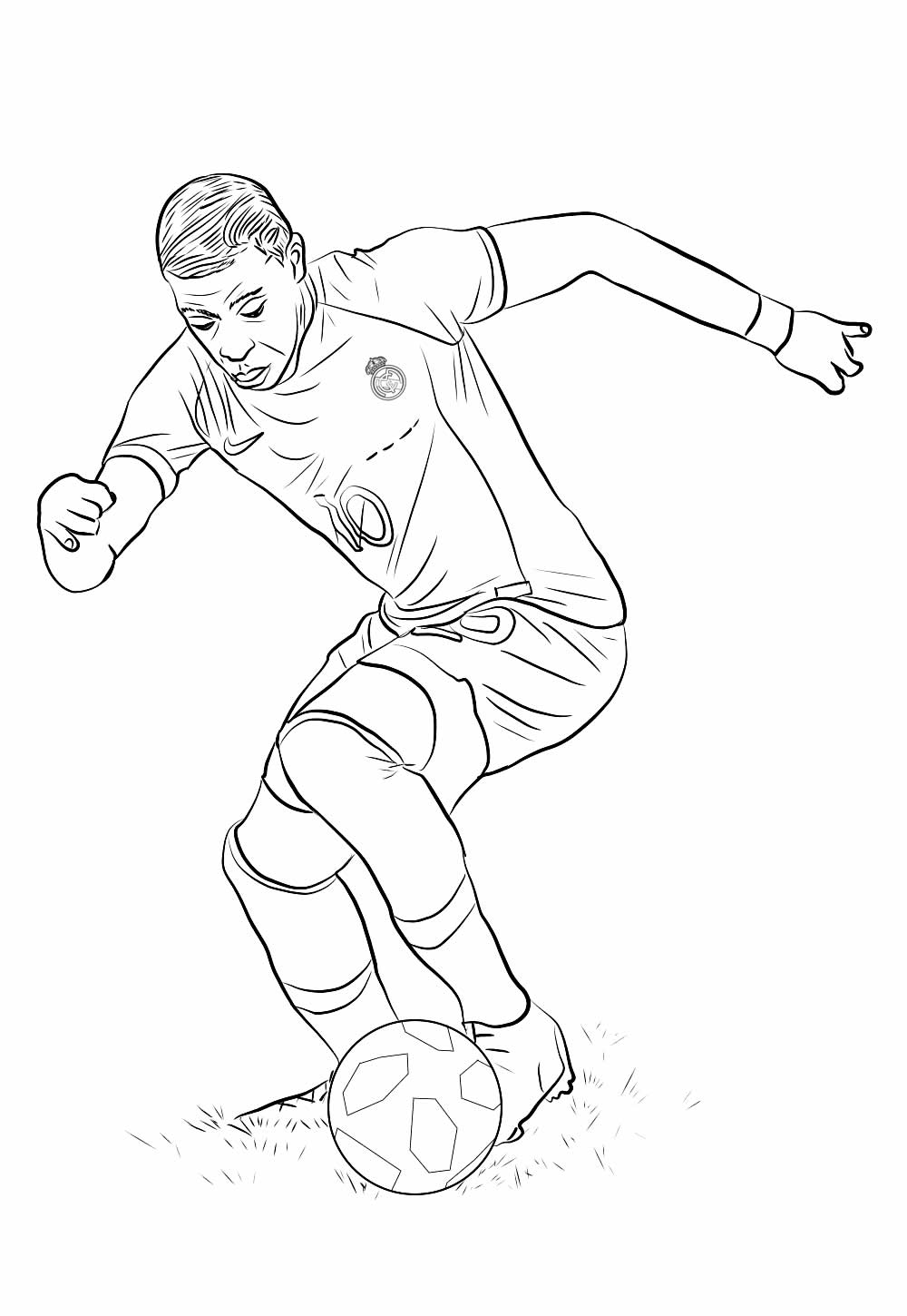 Desenho de Real Madrid para colorir