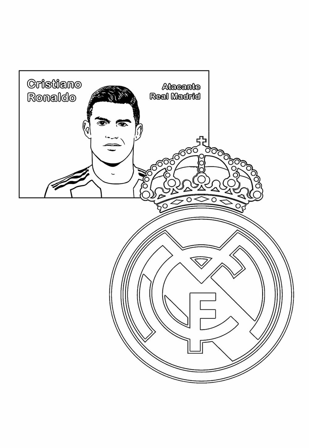 Desenhos Real Madrid Colorir