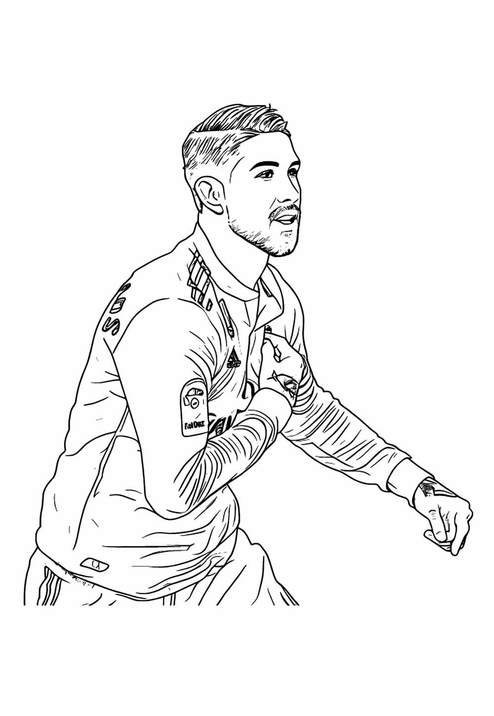 Desenho de Real Madrid para colorir