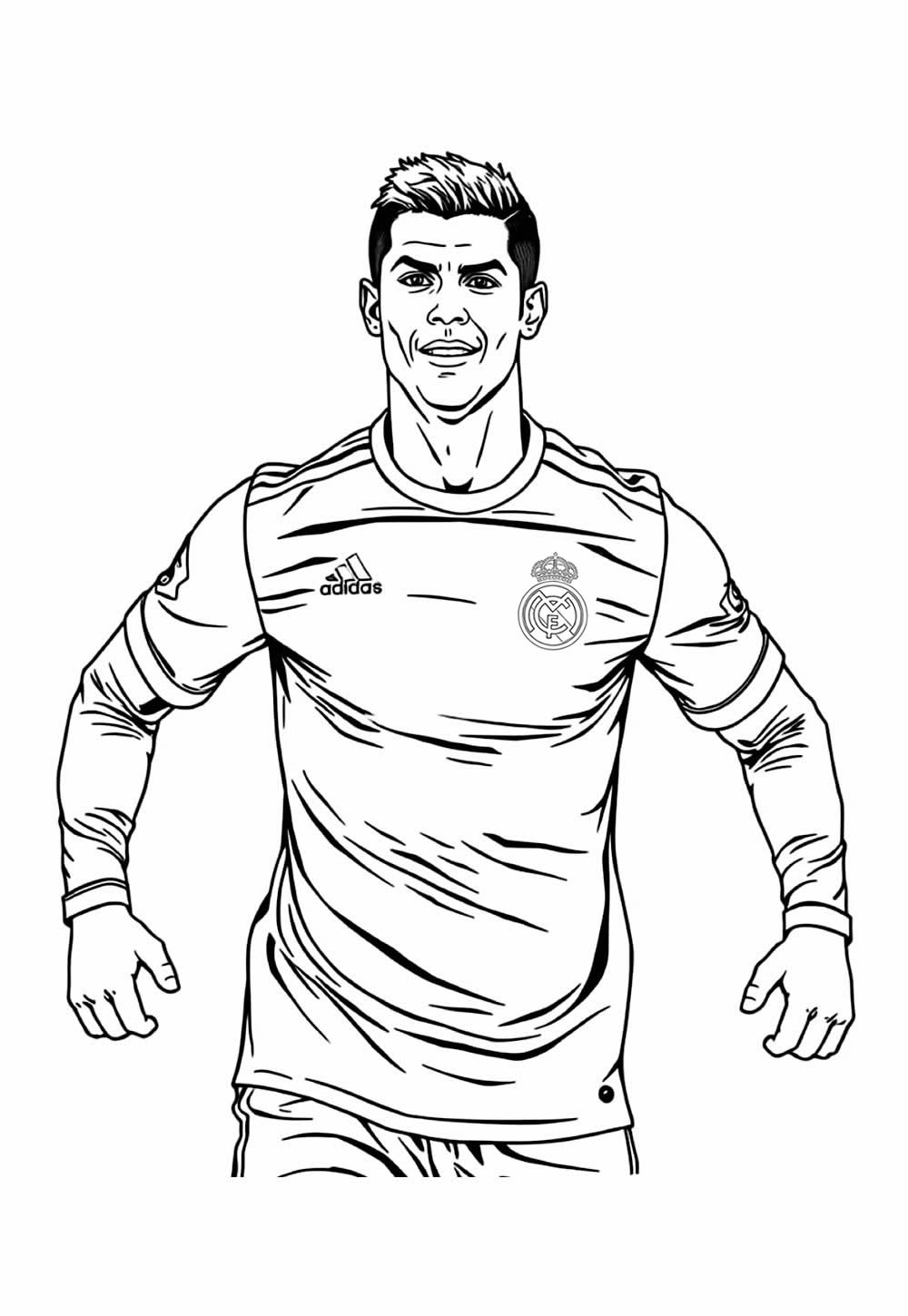 Desenho de Real Madrid para pintar