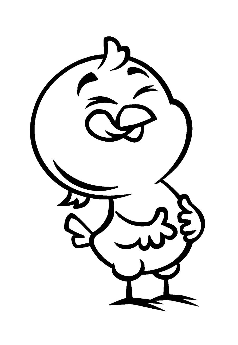 Desenho de Pintinho Amarelinho para colorir