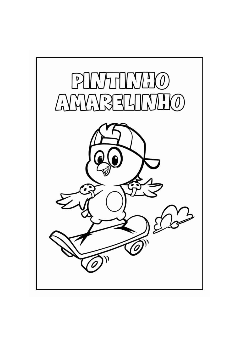 Desenho de Pintinho Amarelinho para colorir