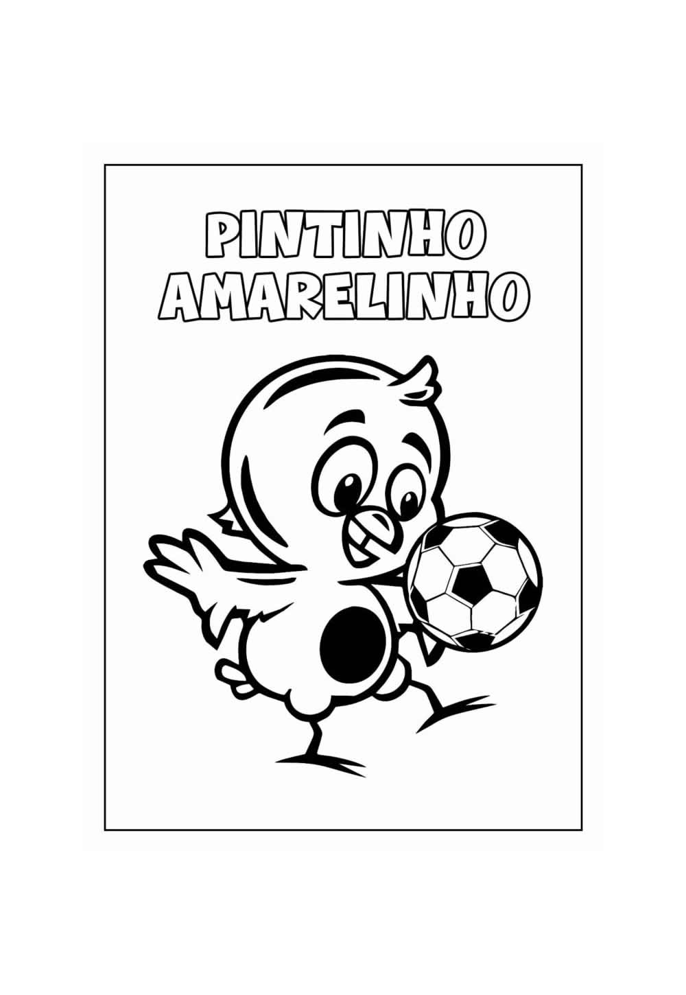 Desenho de Pintinho Amarelinho
