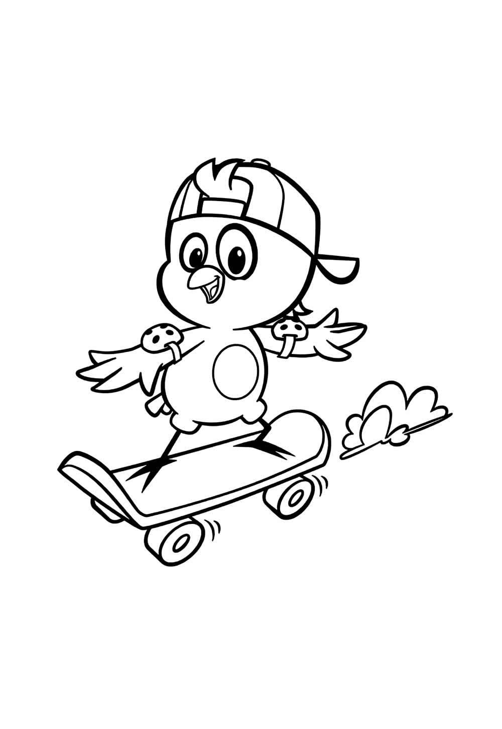 Desenhos de Pintinho Amarelinho para colorir