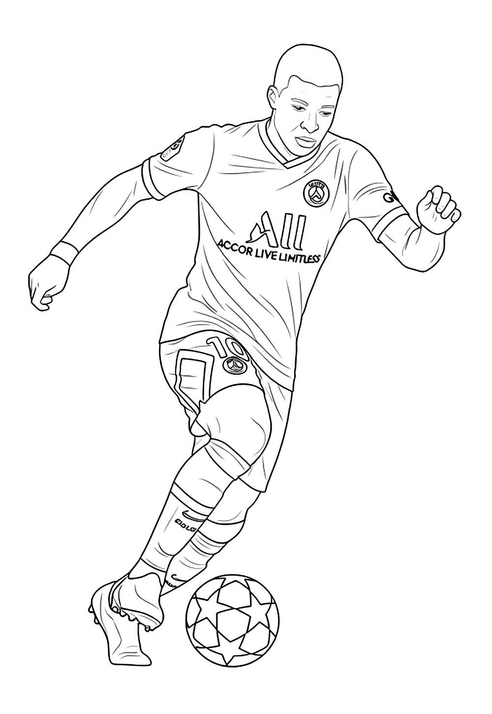 Desenho de Paris Saint-Germain para pintar