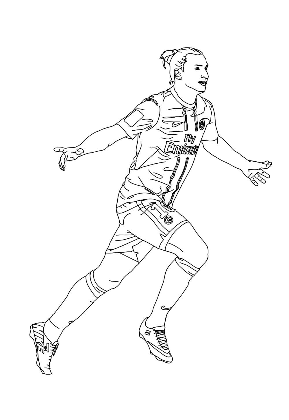 Desenho do PSG para colorir