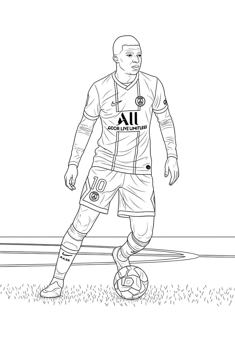 Desenho de Paris Saint-Germain para pintar