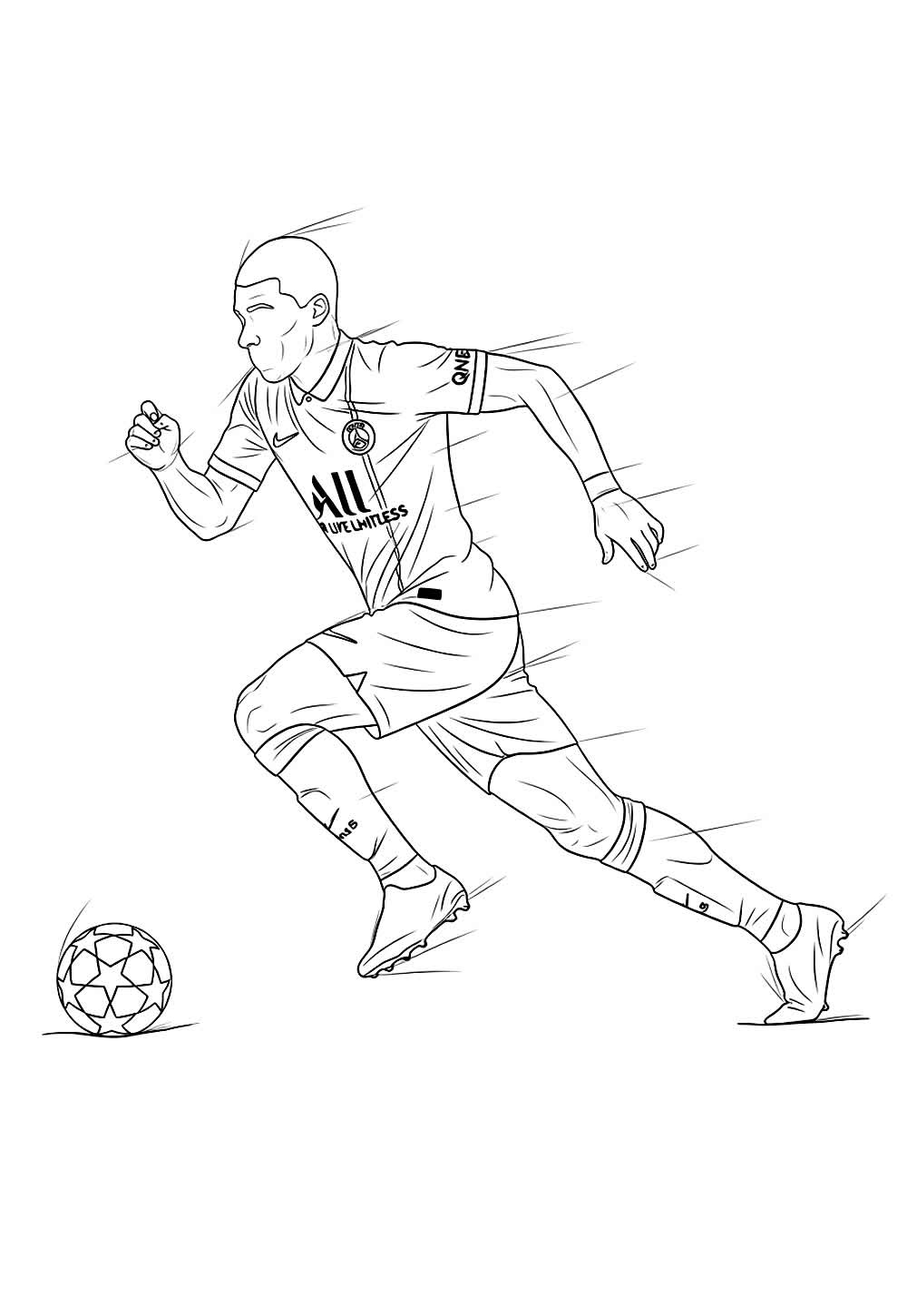 Desenho do PSG para pintar