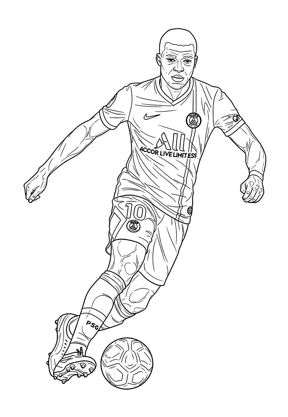 Desenho de Paris Saint-Germain para colorir